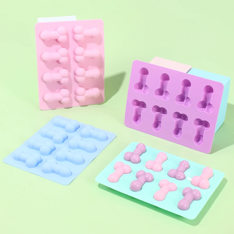 Soap Making Equipment - 3D Creative อวัยวะเพศชายรูปแม่พิมพ์เค้กซิลิโคนเกรดอาหาร Fondant สบู่เชื้อราวันเกิด PARTY