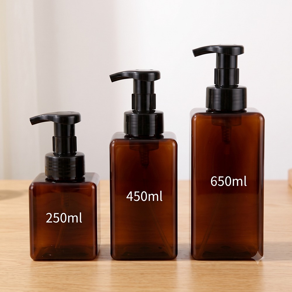 Soap Making Foam - 3 ชิ้น/เซ็ตขวดปั๊มโฟมป้องกันการรั่วซึม, ภาชนะใส่สบู่และโลชั่นสำหรับเดินทาง PETG แบบเปล่าสำหรับกลางแจ้ง, ของใช้ในครัวเรือนและสบู่เหลว