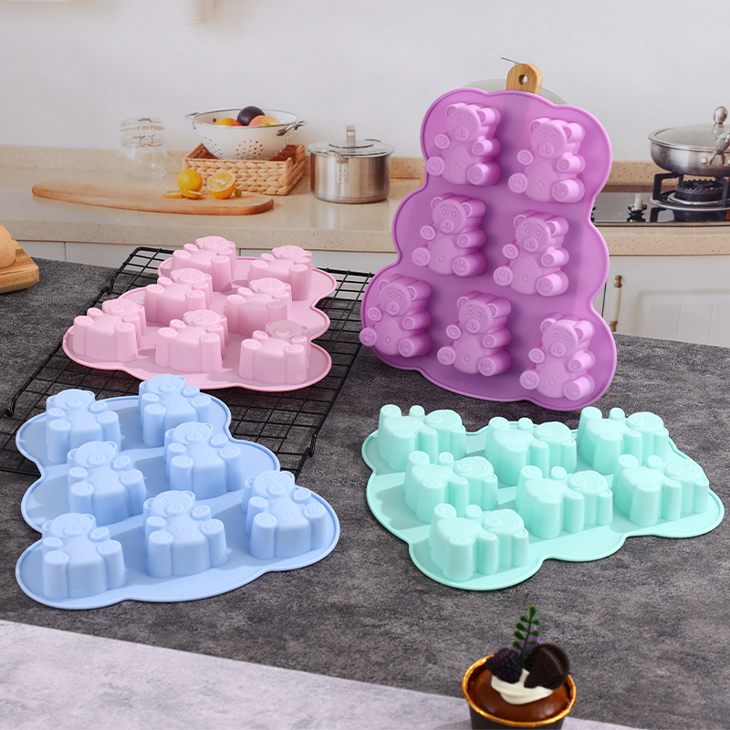Soap Making Jelly - ซิลิโคน Gummy Bear Molds,Jello แม่พิมพ์สำหรับเด็ก-Make ขนาดใหญ่ลูกอมและช็อกโกแลตหมีวุ้น,เจลาติน,สบู่,แม่พิมพ์น้ำแข็ง