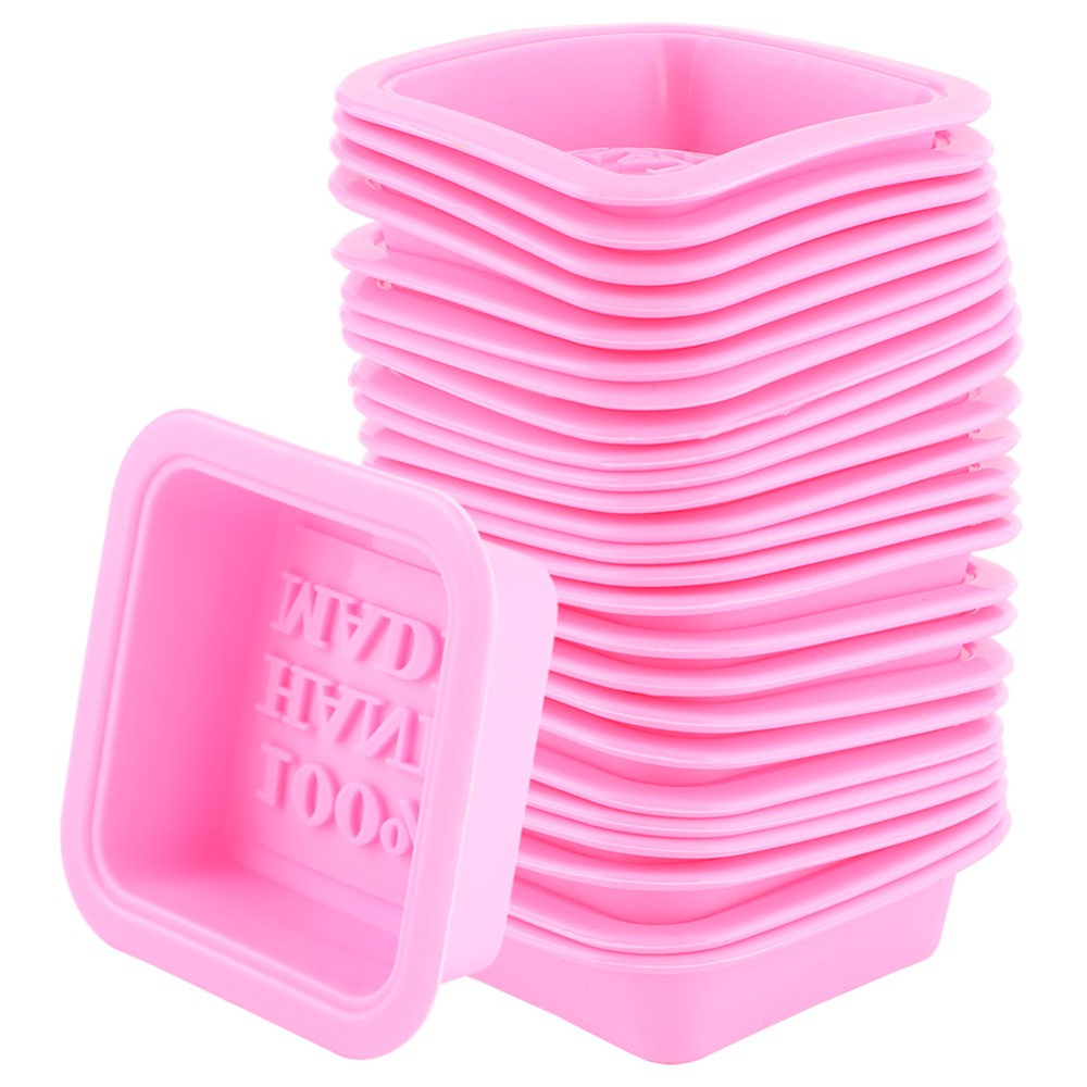 Soap Making Tray - แม่พิมพ์สบู่ซิลิโคนแบบใช้ซ้ำได้ 25 ชิ้น ไม่ติดกระทะ ยืดหยุ่น ถาดทำสบู่ขนาดเล็ก