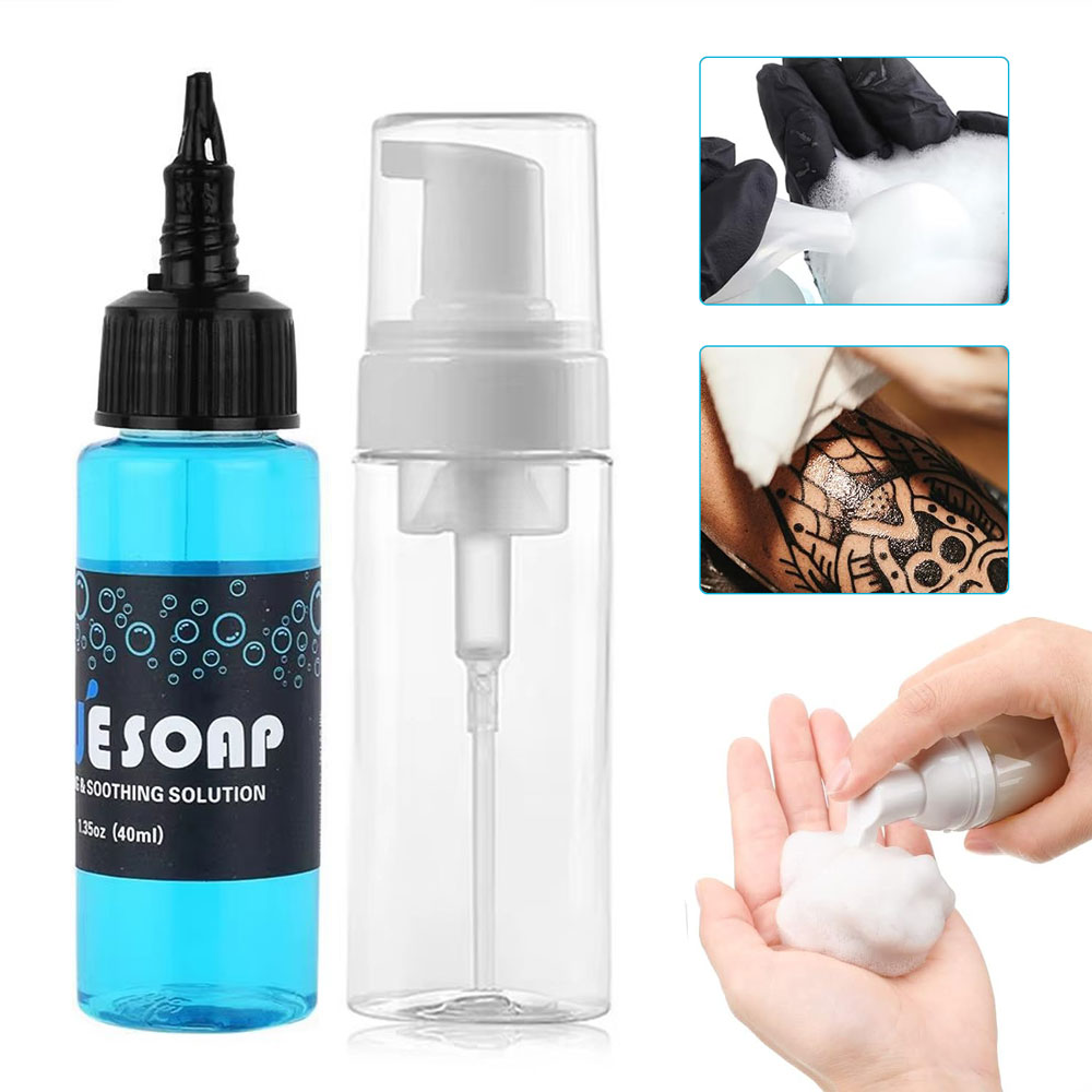 Soap Making Foam - Tattoo Blue Soap เข้มข้นสูง Tattoo ทําความสะอาด
