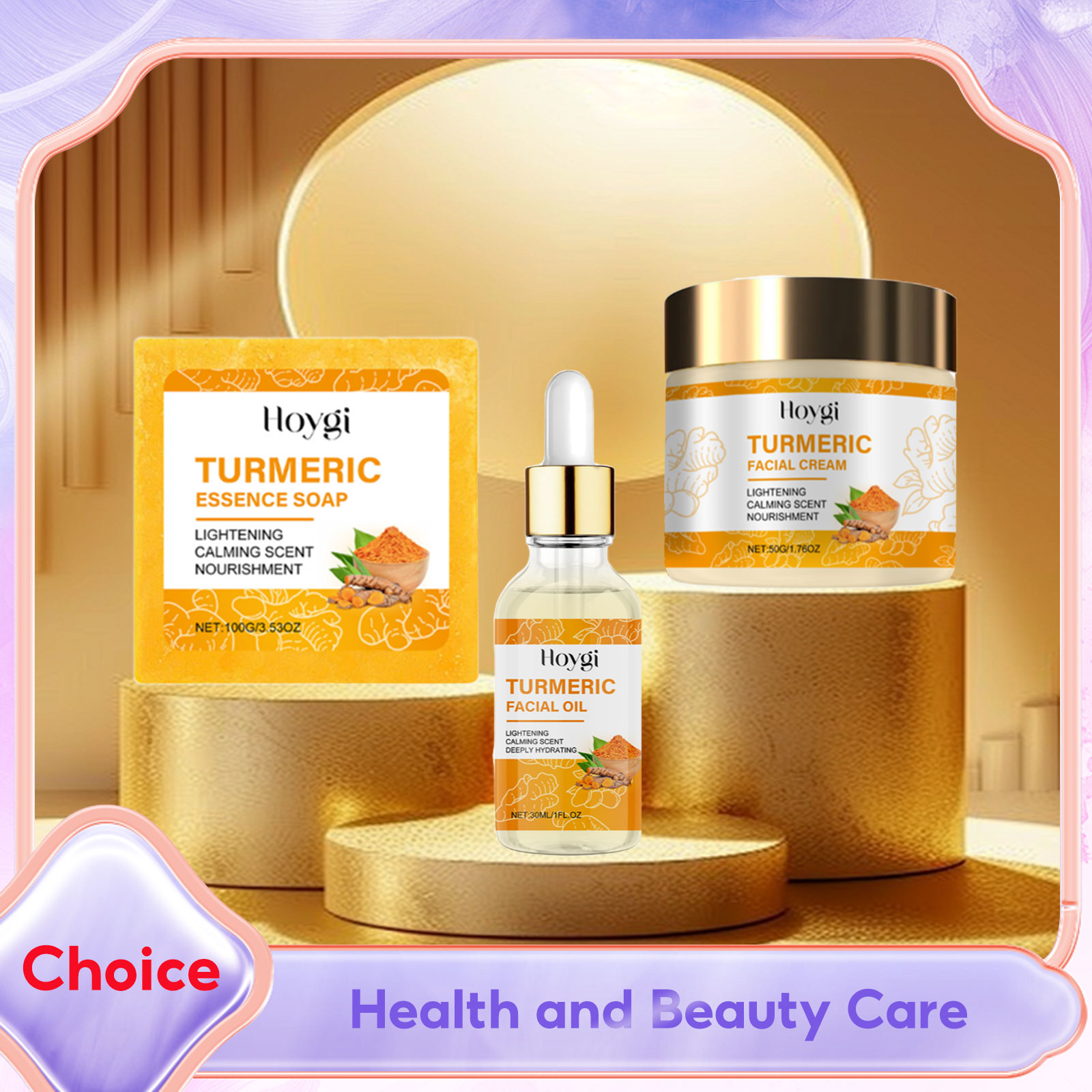 Essential Oil Soap - ขมิ้นชุดบํารุงผิวสบู่ Anti Acne Dark Spot Corrector