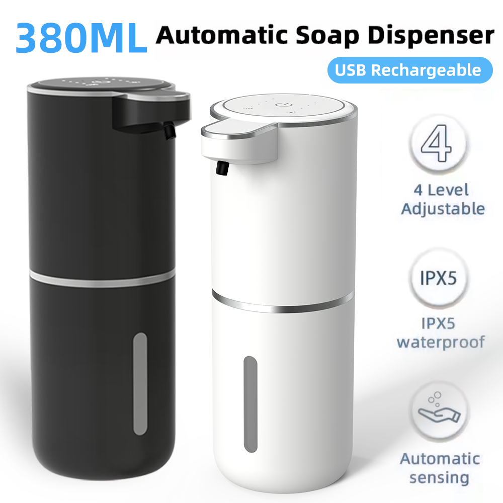 Soap Making Foam - เครื่องจ่ายสบู่อัตโนมัติแบบสัมผัส 380 มล. กันน้ำระดับ IPX5 ปรับได้