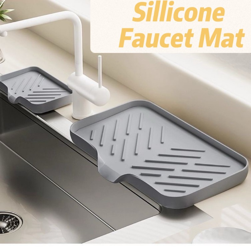 Soap Making Tray - ที่วางสบู่ซิลิโคนแบบระบายน้ำได้เอง สำหรับอ่างล้างจานในครัว ถาดวางฟองน้ำ ถาดวางสบู่สำหรับล้างจาน ดีไซน์สร้างสรรค์ ไม่ต้องเจาะ