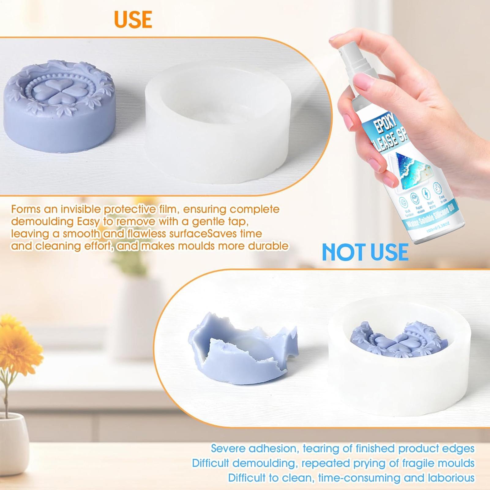 สเปรย์ซิลิโคนสำหรับปลดแม่พิมพ์ - Soap Making Molds บทวิจารณ์และราคา