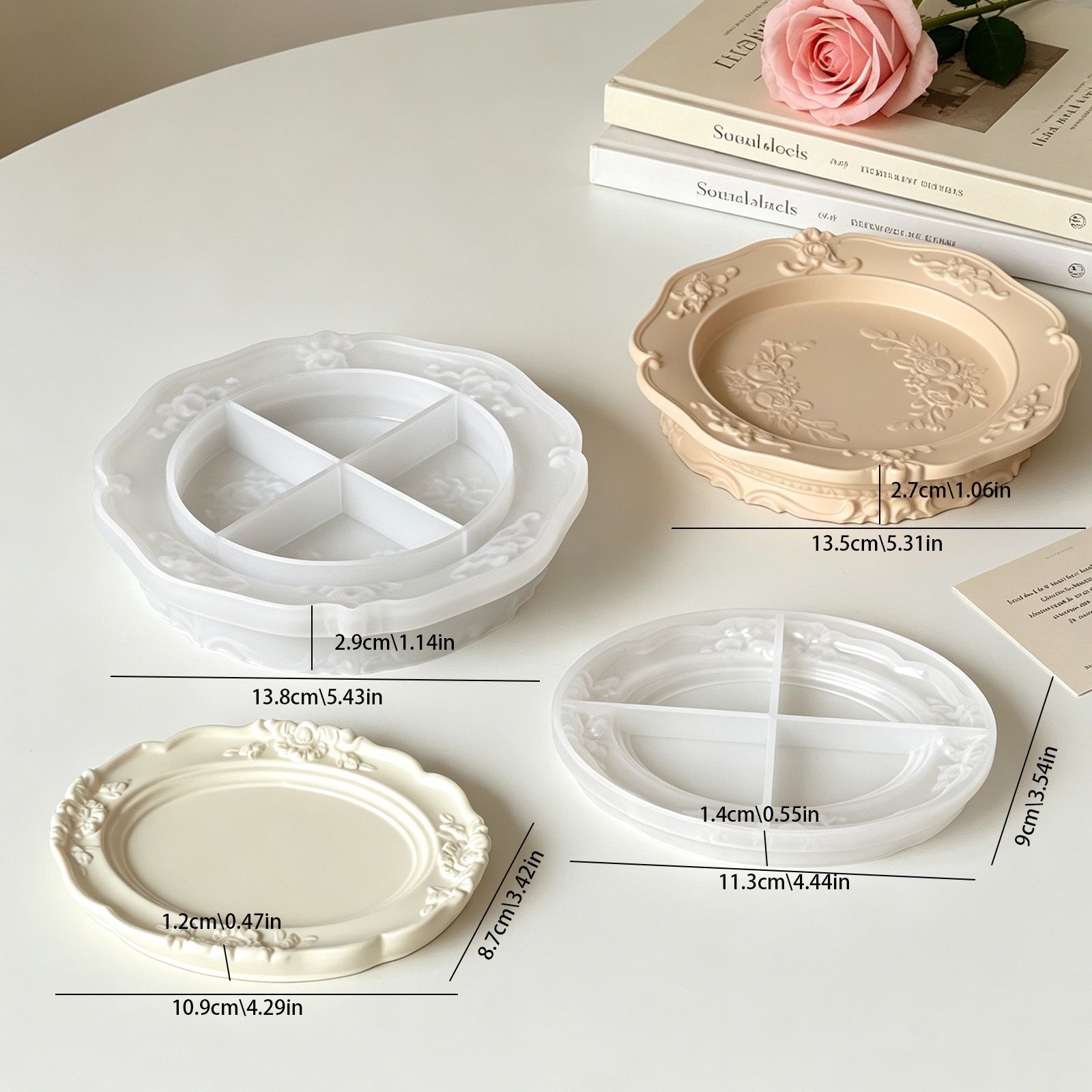 แม่พิมพ์ซิลิโคนลายลูกไม้บาโรกส - Soap Making Molds บทวิจารณ์และราคา