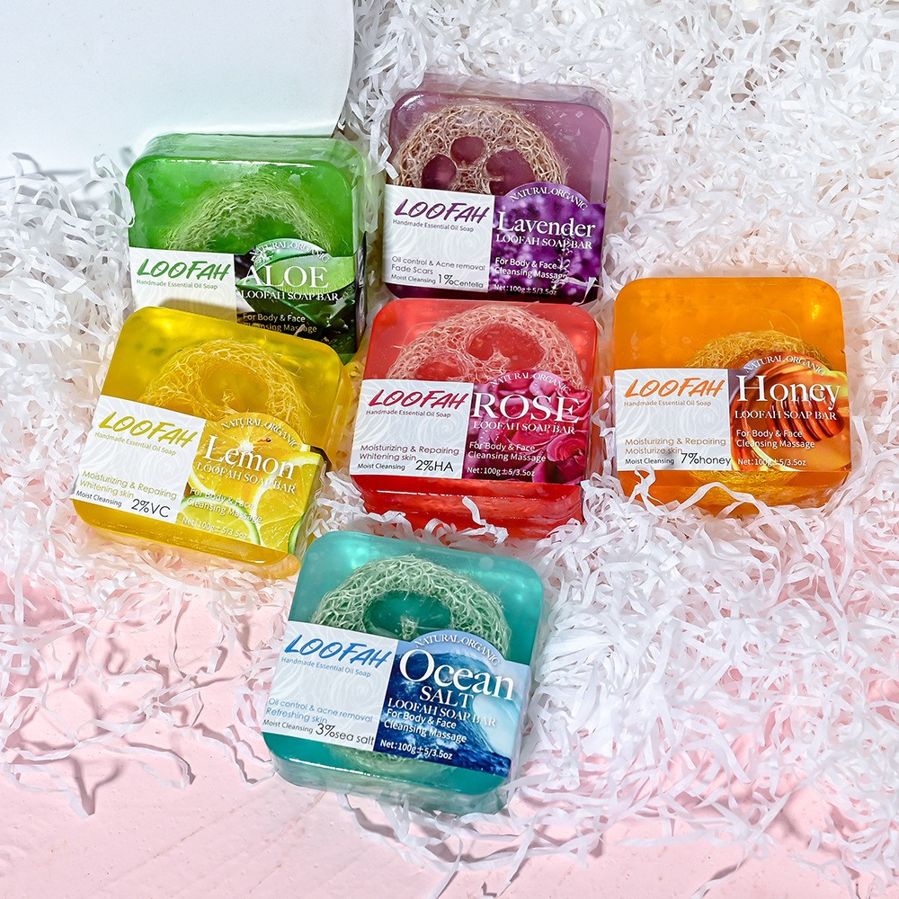 สบู่โคจิกแอซิดทำมือพร้อมใยบวบ  - Essential Oil Soap บทวิจารณ์และราคา