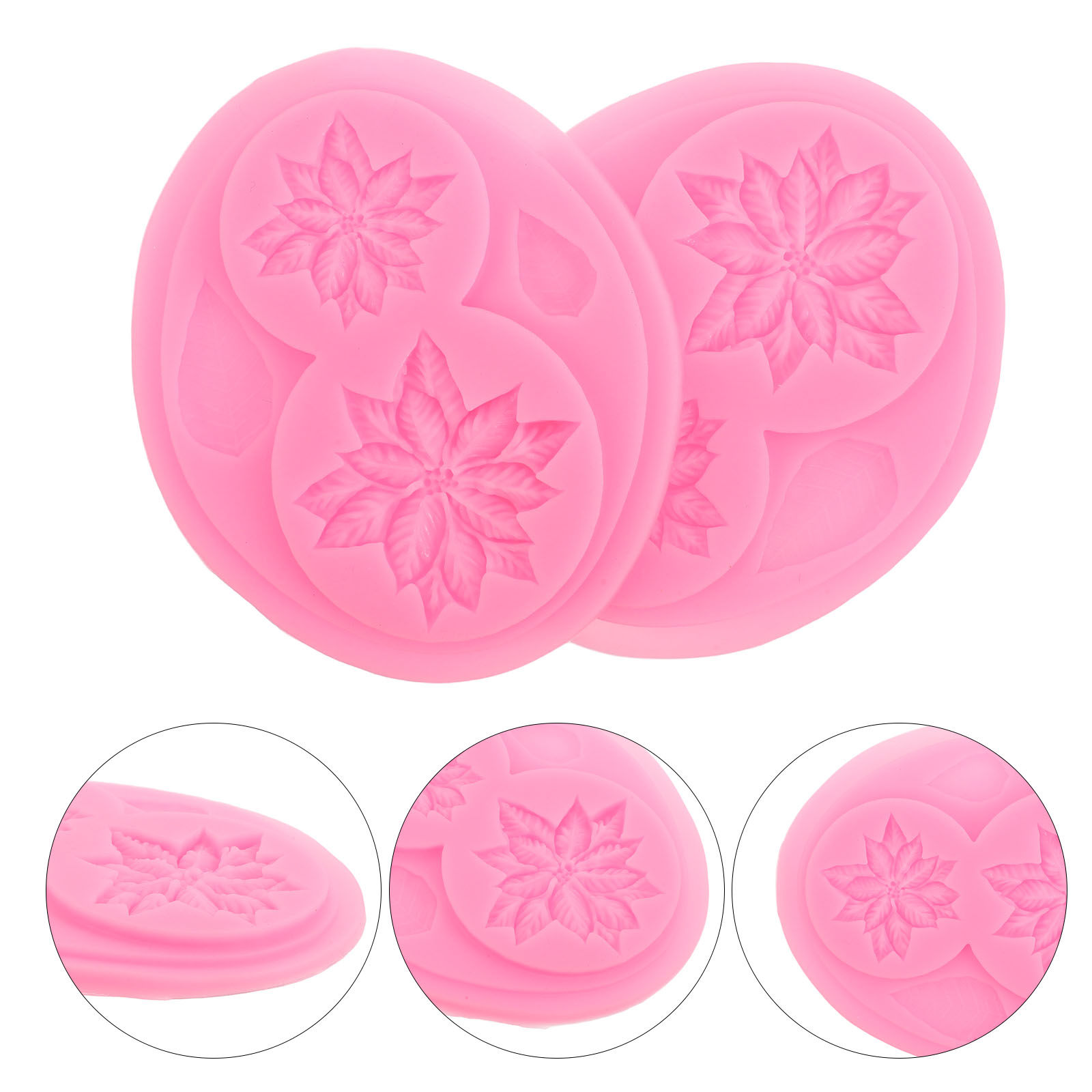 แม่พิมพ์ซิลิโคนลายดอกไม้ 2 ชิ้ - Soap Making Molds บทวิจารณ์และราคา