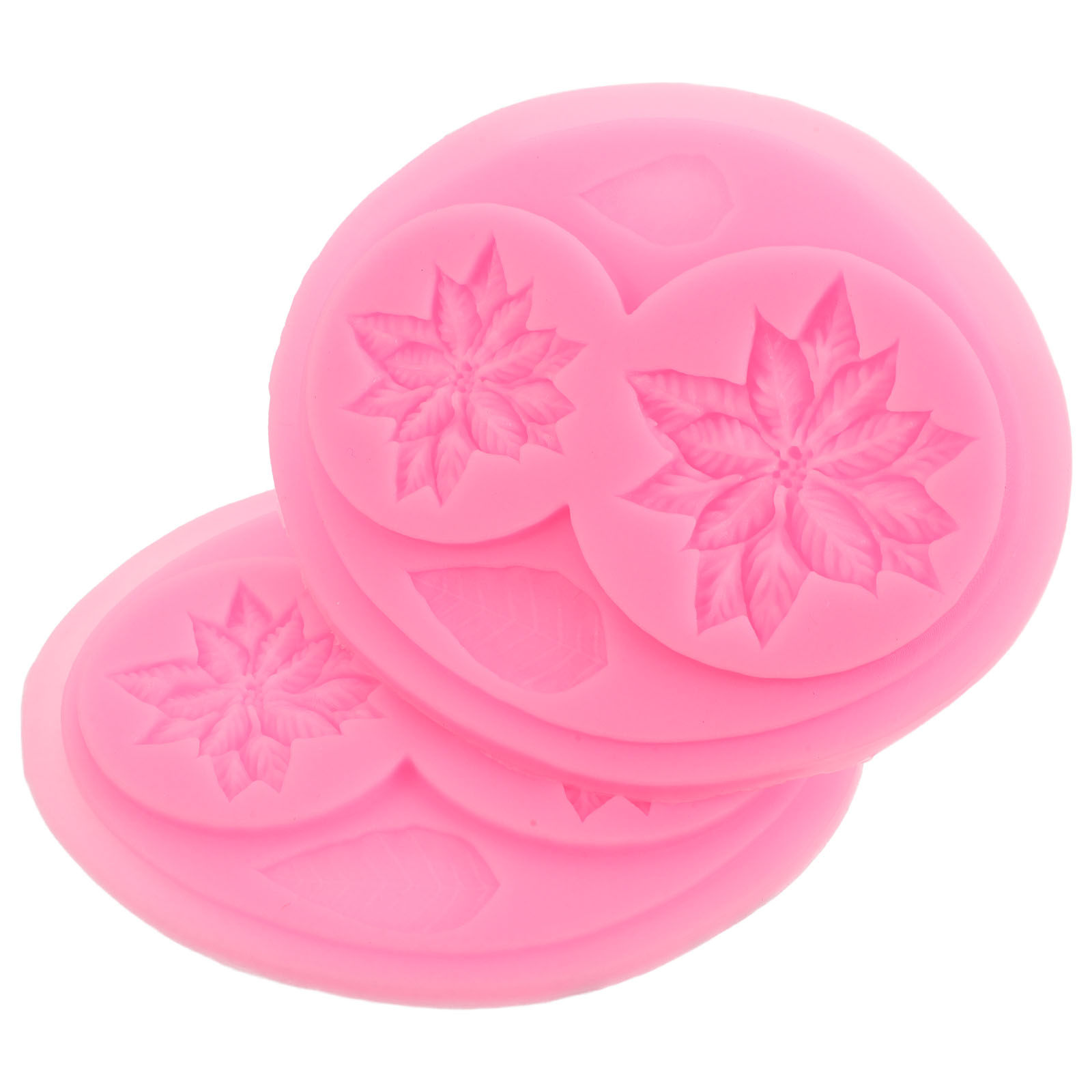 แม่พิมพ์ซิลิโคนลายดอกไม้ 2 ชิ้ - Soap Making Molds บทวิจารณ์และราคา