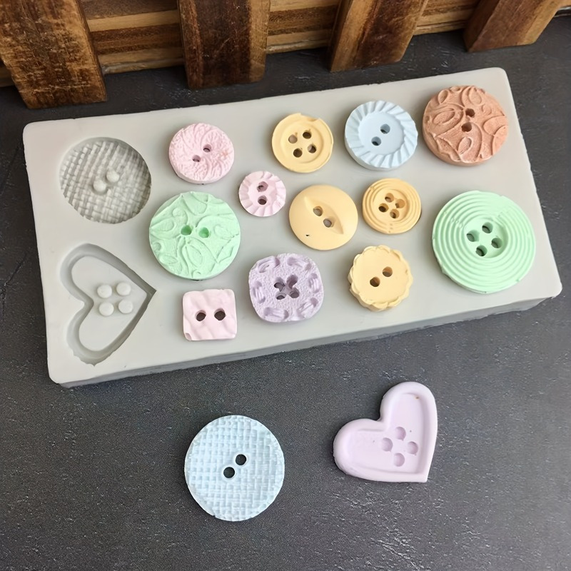 แม่พิมพ์ซิลิโคนรูปทรงกระดุม แม - Soap Making Molds บทวิจารณ์และราคา