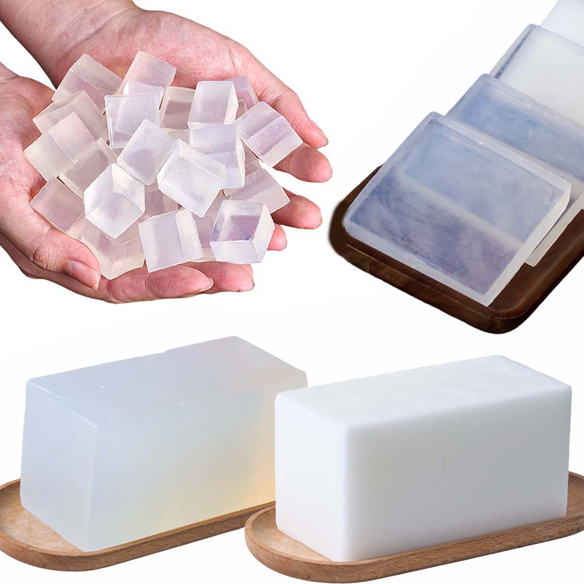 เบสสบู่กลีเซอรีน 1000 กรัม สำห - Soap Making Glycerin บทวิจารณ์และราคา