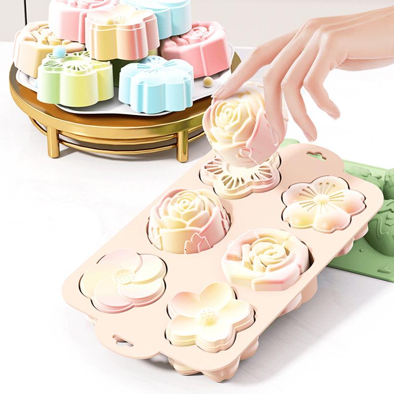 แม่พิมพ์ซิลิโคนรูปดอกไม้ SU, 6 - Soap Making Jelly บทวิจารณ์และราคา