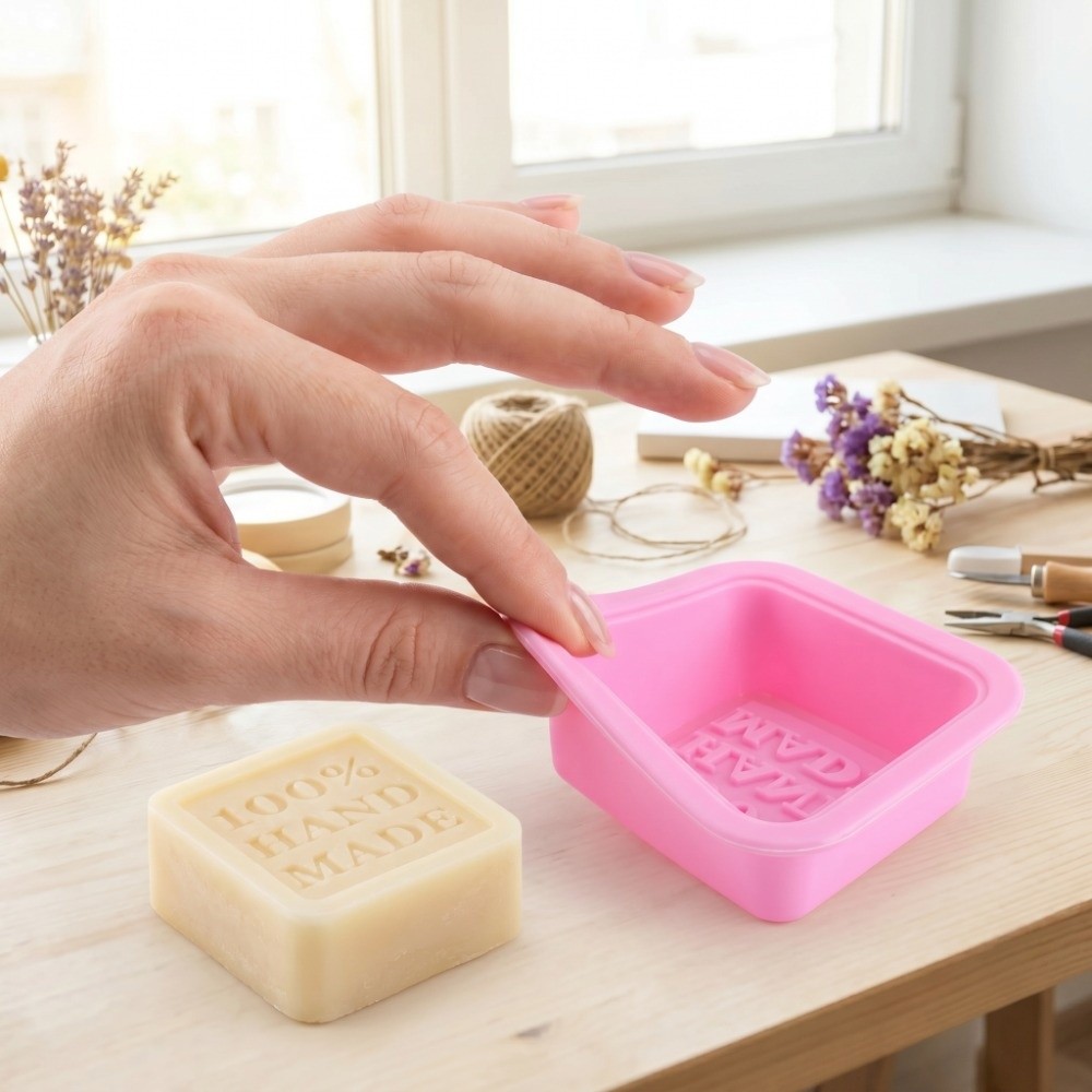 แม่พิมพ์สบู่ซิลิโคนแบบใช้ซ้ำได - Soap Making Tray บทวิจารณ์และราคา