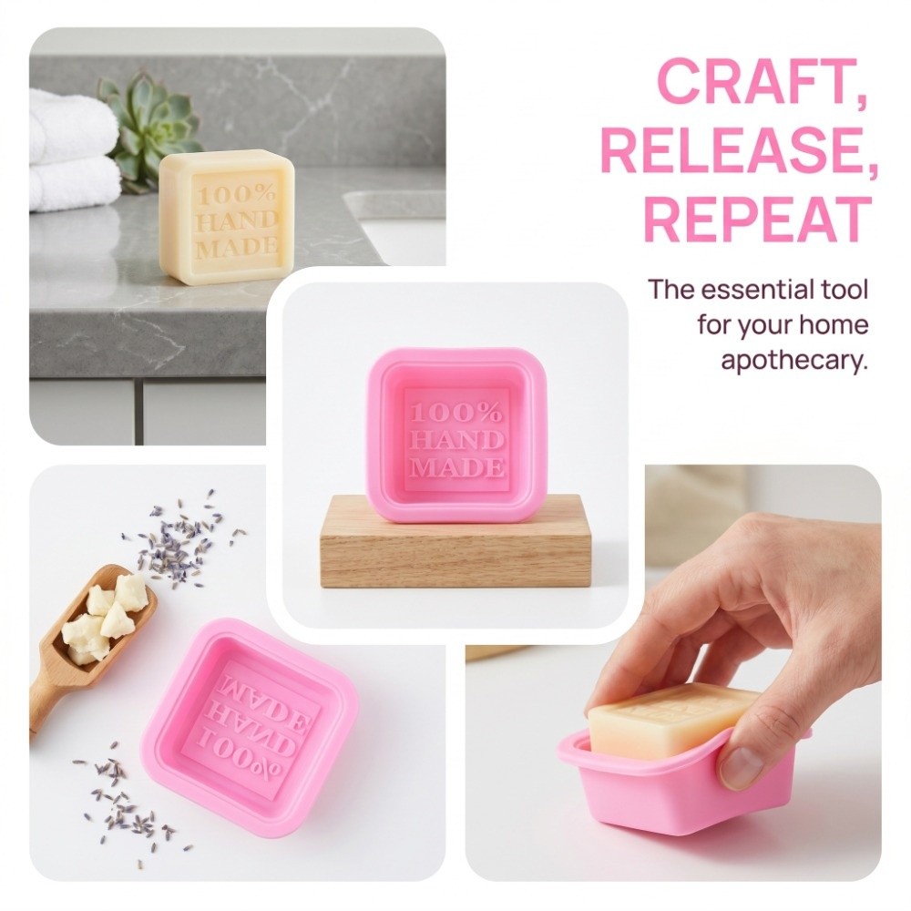แม่พิมพ์สบู่ซิลิโคนแบบใช้ซ้ำได - Soap Making Tray บทวิจารณ์และราคา