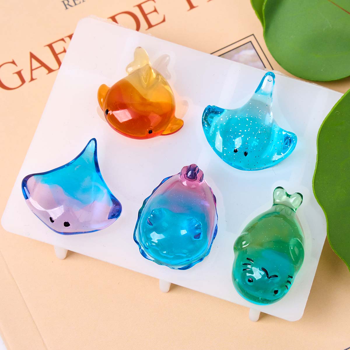 แม่พิมพ์ซิลิโคนรูปปลากระเบน 3  - Soap Making Molds บทวิจารณ์และราคา