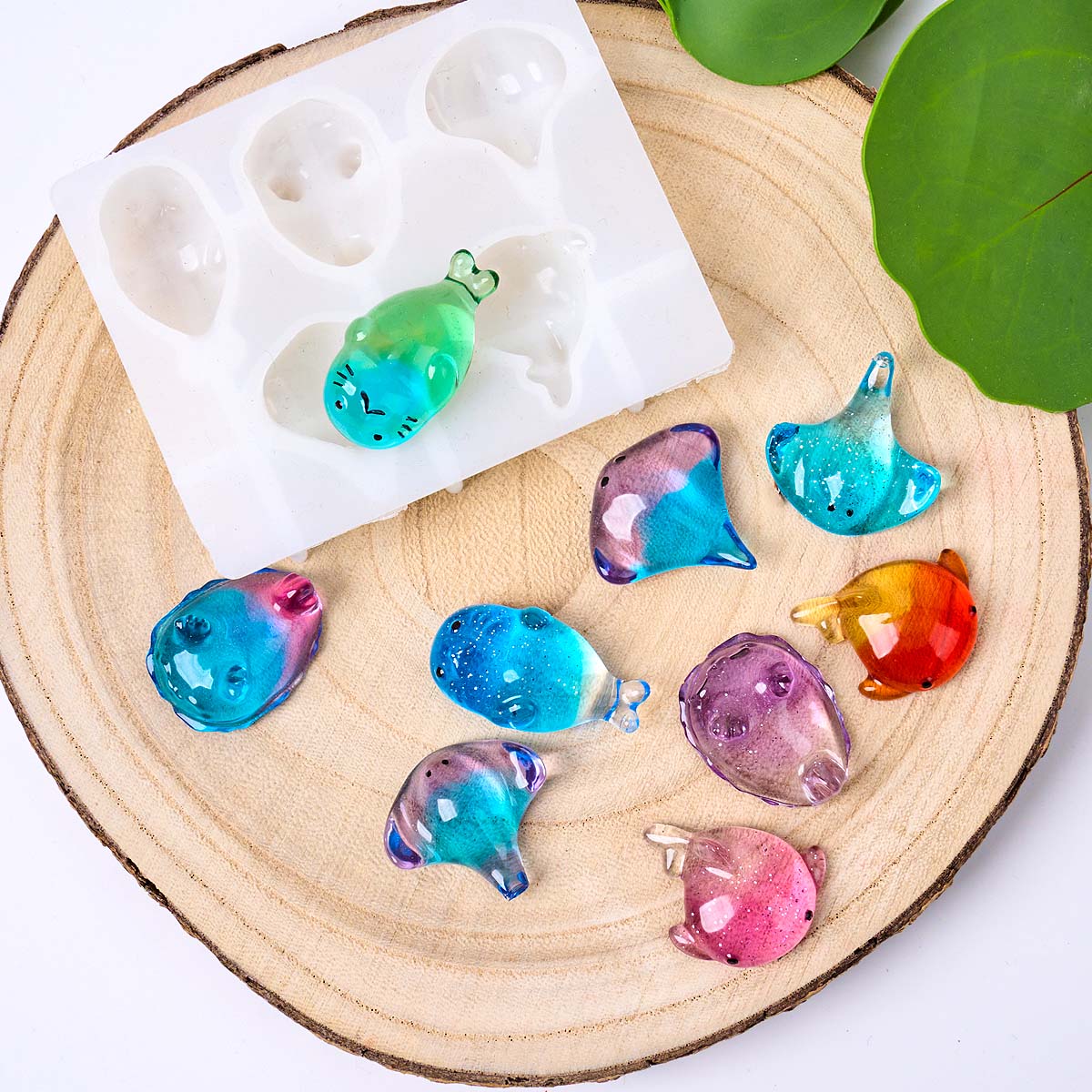 แม่พิมพ์ซิลิโคนรูปปลากระเบน 3  - Soap Making Molds บทวิจารณ์และราคา
