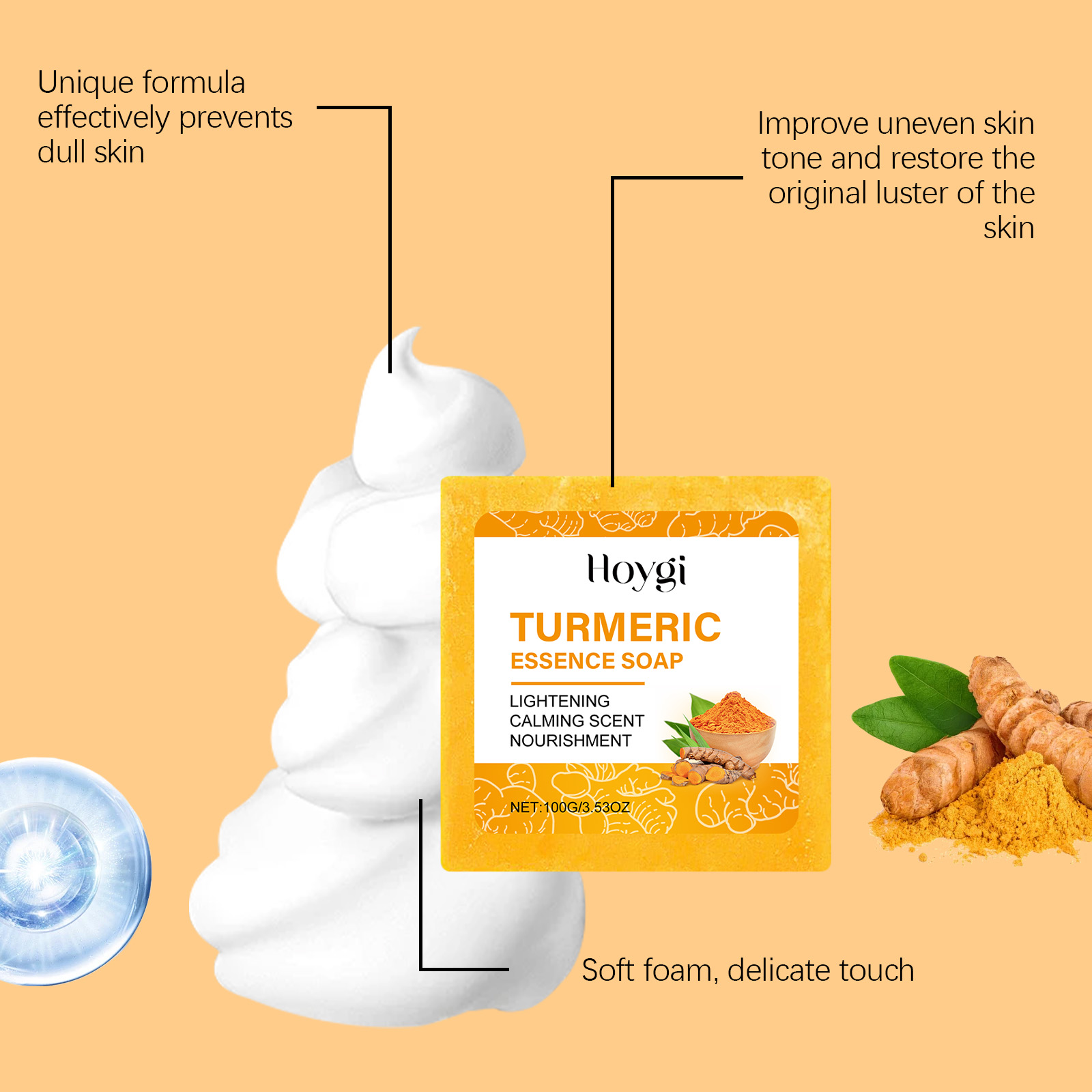 ขมิ้นชุดบํารุงผิวสบู่ Anti Acn - Essential Oil Soap บทวิจารณ์และราคา