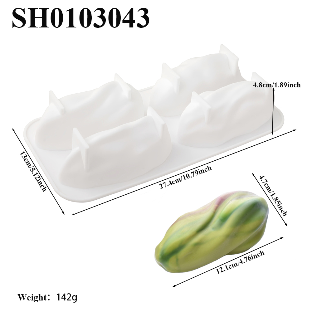 แม่พิมพ์ซิลิโคนลายพิสตาชิโอ 4  - Soap Making Equipment บทวิจารณ์และราคา