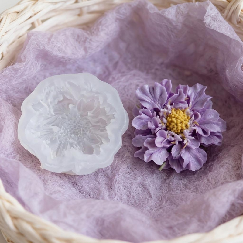 แม่พิมพ์ซิลิโคนรูปดอกไม้สีฟ้าแ - Soap Making Molds บทวิจารณ์และราคา
