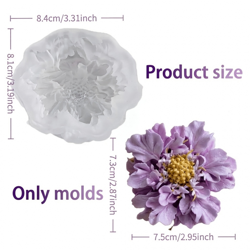 แม่พิมพ์ซิลิโคนรูปดอกไม้สีฟ้าแ - Soap Making Molds บทวิจารณ์และราคา