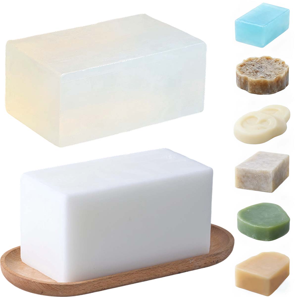 สบู่กลีเซอรีนใสสีขาว 1000 กรัม - Soap Making Glycerin บทวิจารณ์และราคา